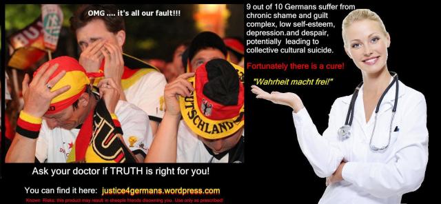 Justice for Germans - Amazing cure for chronic low self-esteem among Germans